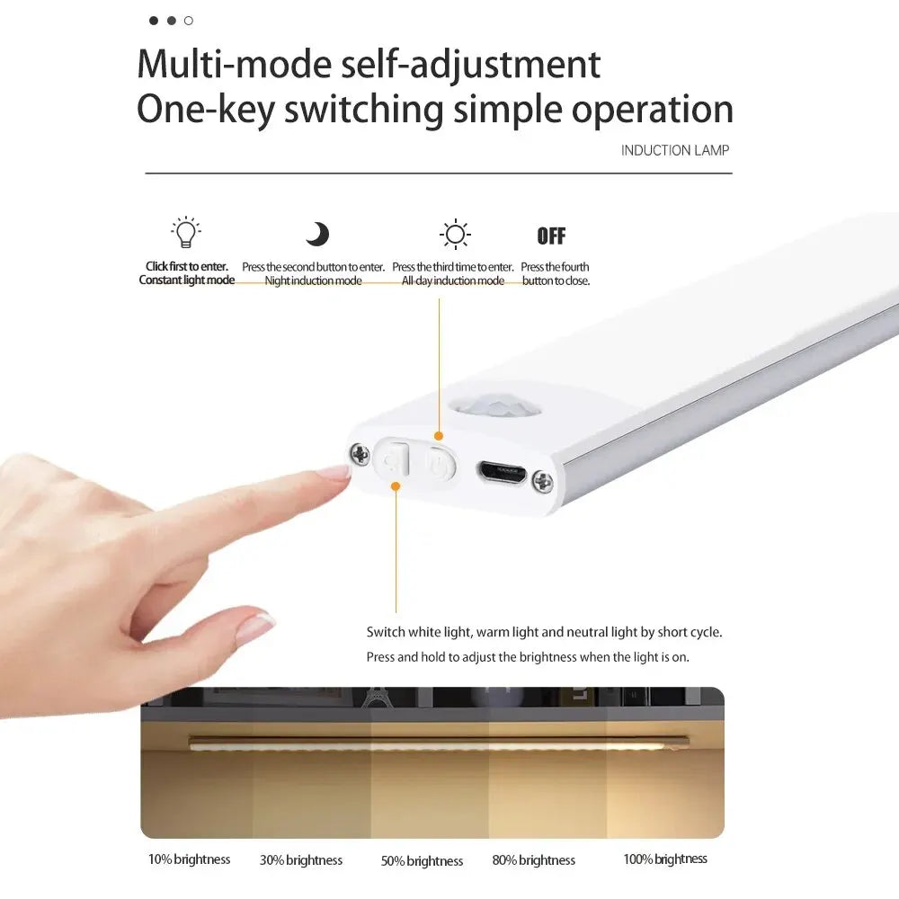 LED Cabinet Light | USB Rechargeable Motion Sensor Lamp | ZAR Design