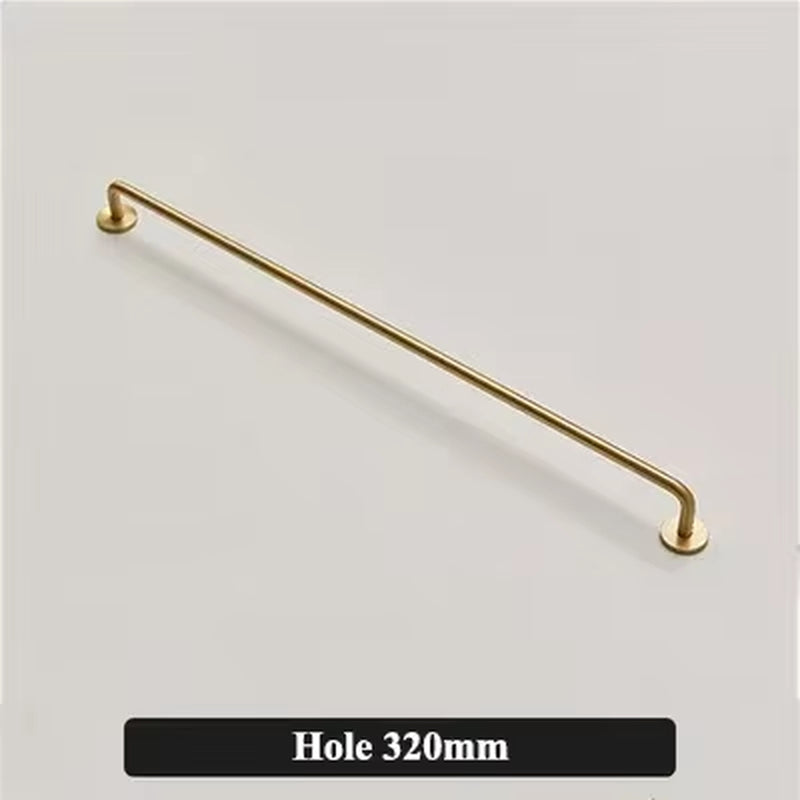 Minimalist gold brass cabinet handle | ZAR Design Home Collection