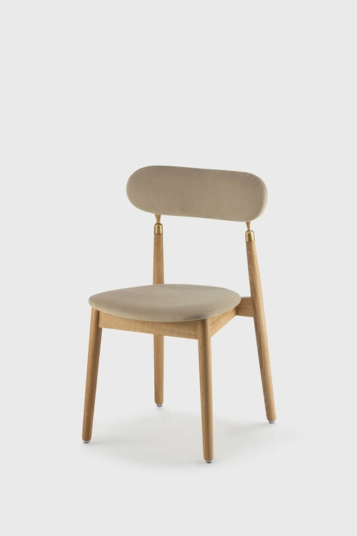 7.1 Minimalist Beige Upholstered Dining Chair - ZAR Design Home Collection