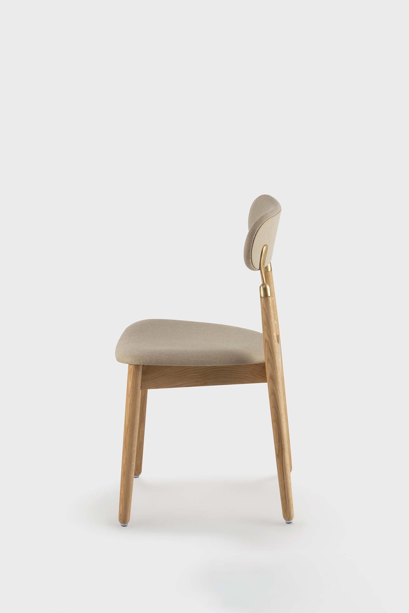 7.1 Minimalist Beige Upholstered Dining Chair - ZAR Design Home Collection