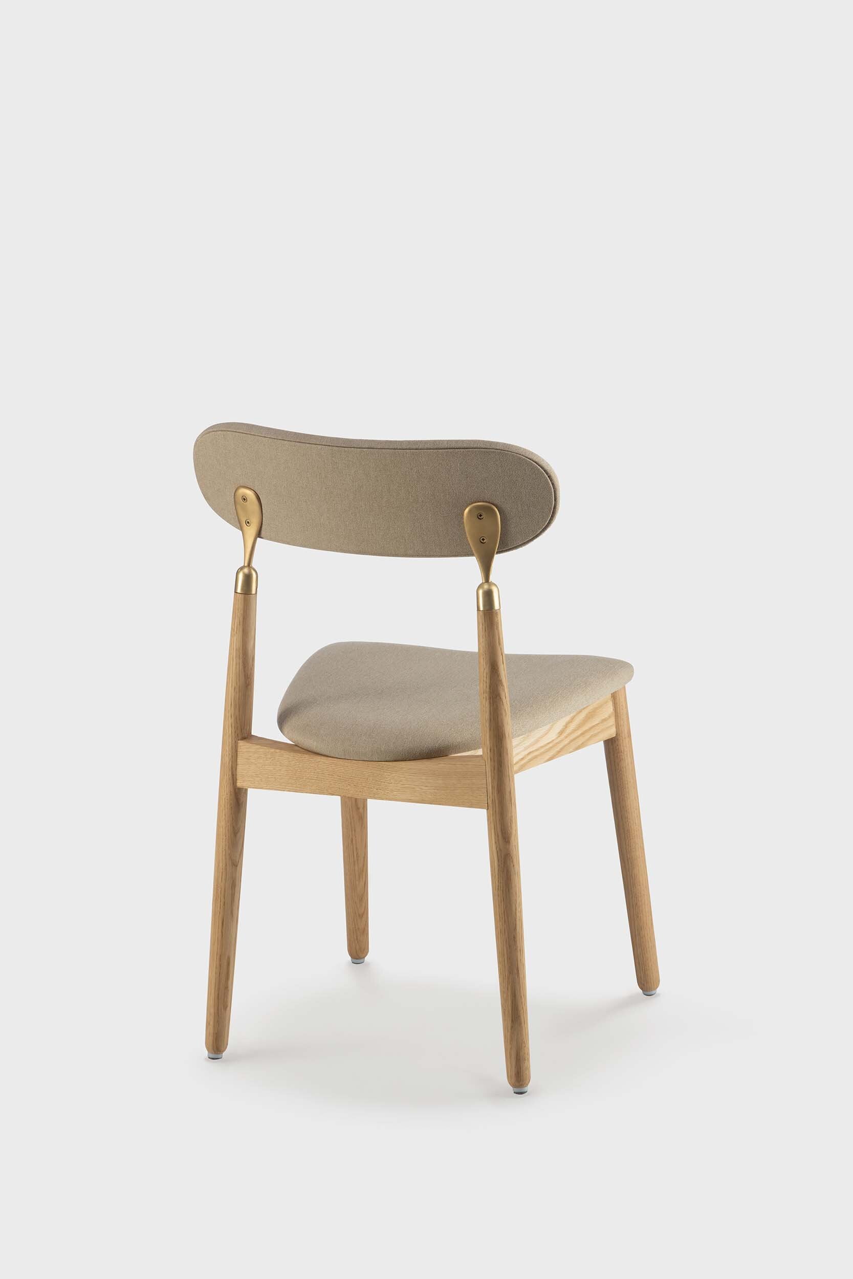 7.1 Minimalist Beige Upholstered Dining Chair - ZAR Design Home Collection