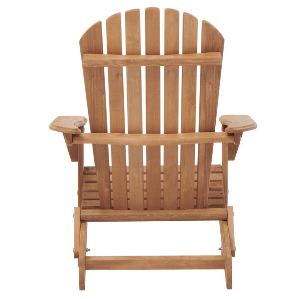 Wooden Folding Adirondack Chair Set Light Finish - ZAR Design Home Collection