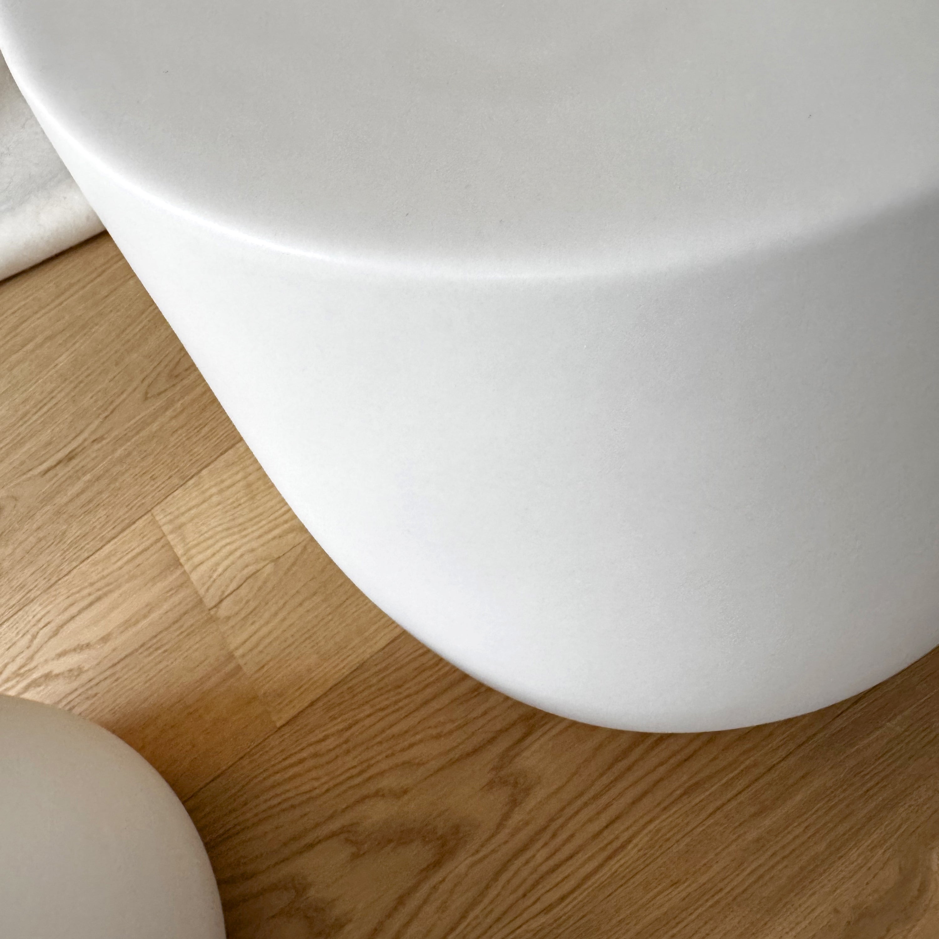 Off-White DRUM Ceramic Sculptural Side Table - ZAR Design Home Collection