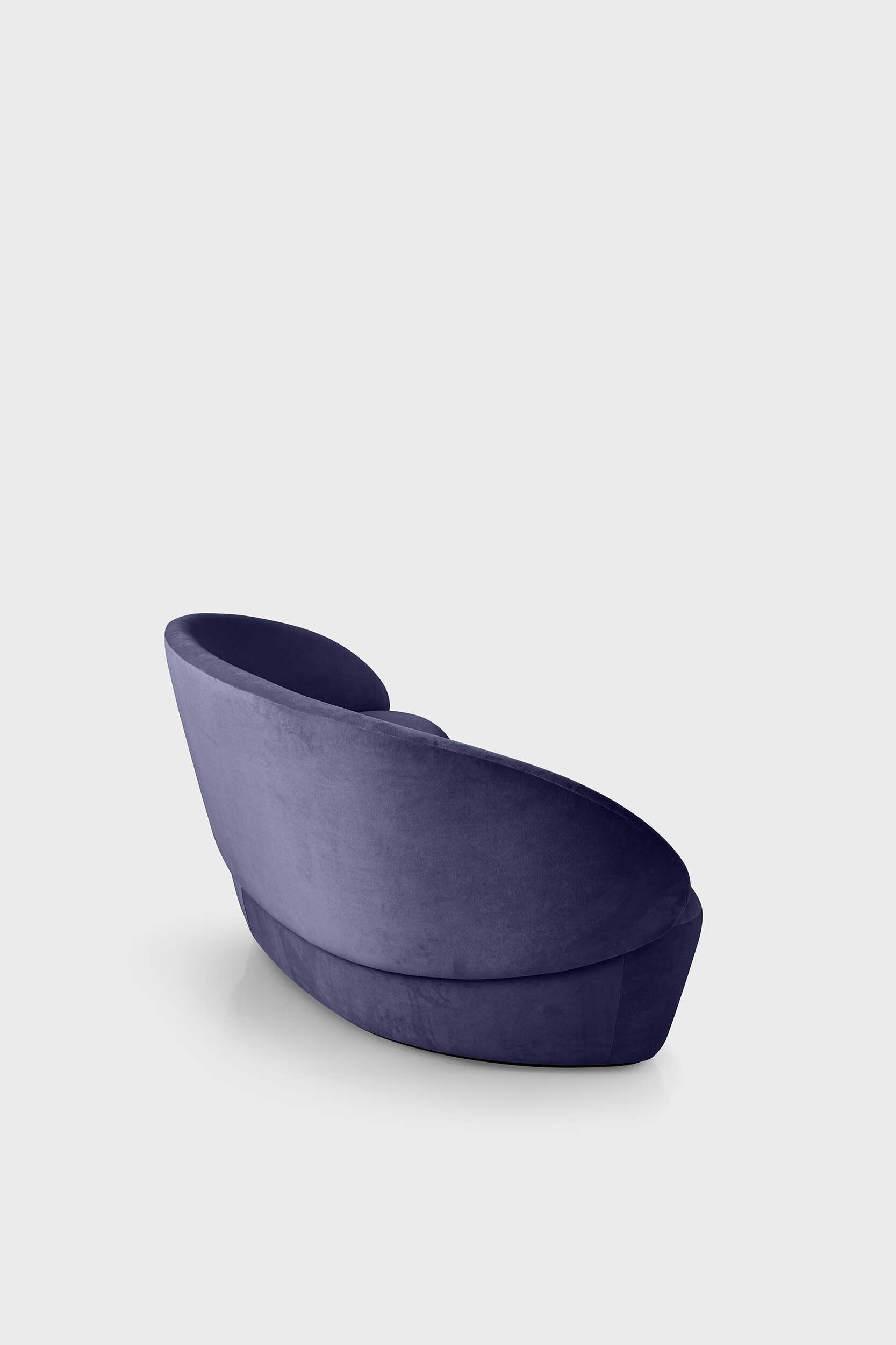 Naïve Curved Velvet Sofa Modern Living Room - ZAR Design Home Collection