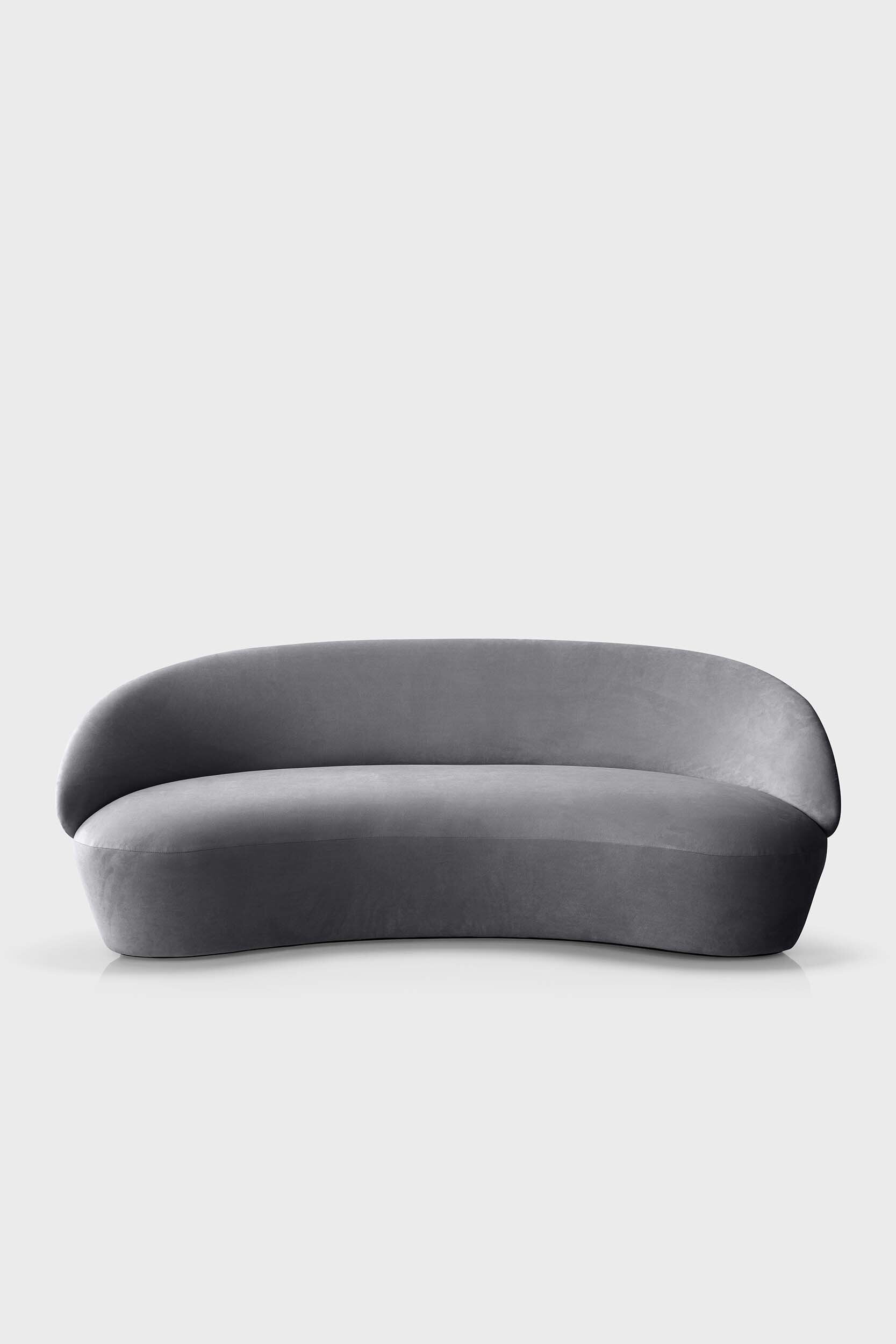 Naïve Curved Velvet Sofa Modern Living Room - ZAR Design Home Collection