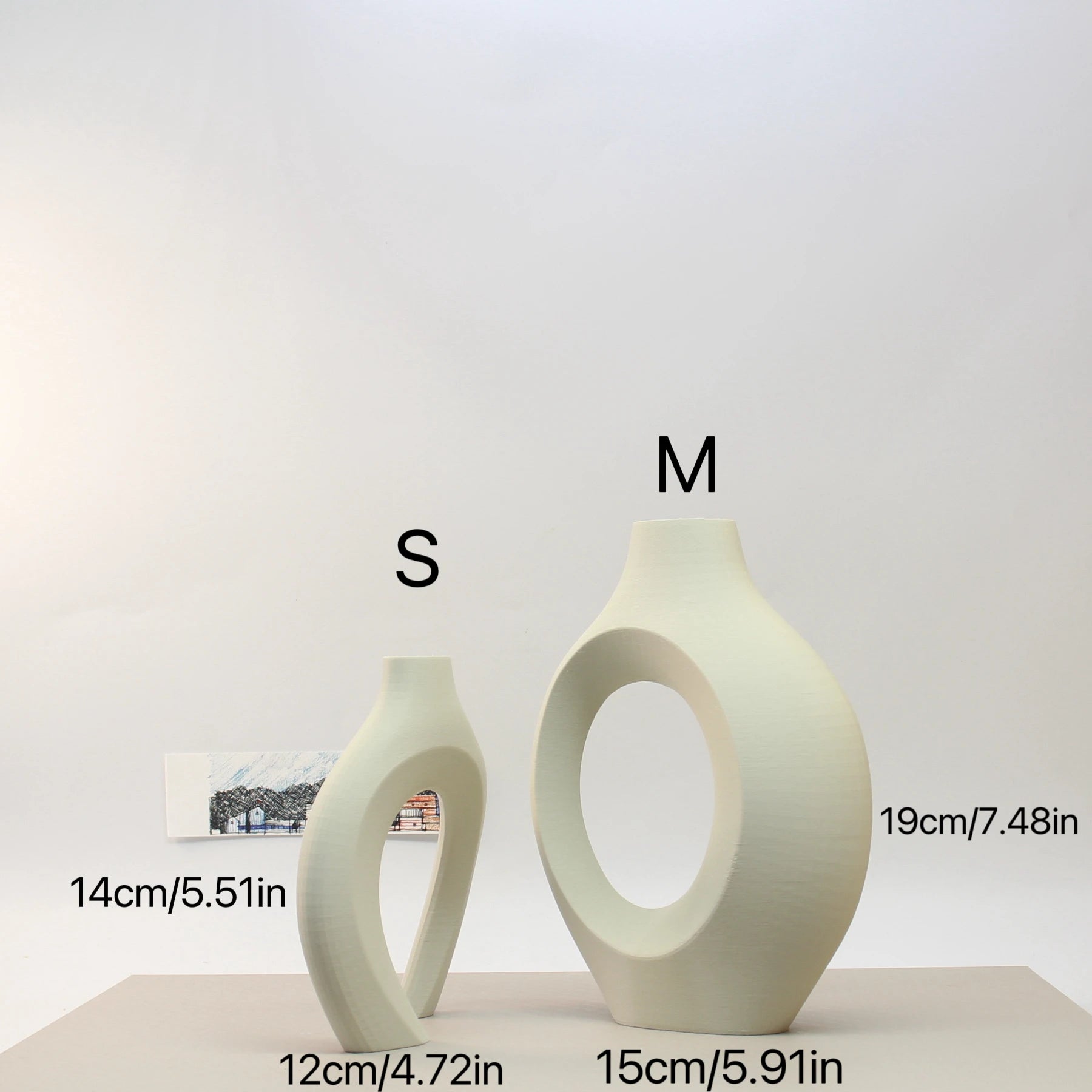 Modern Sculptural Hugging Vase Set Home Decor - ZAR Design Home Collection