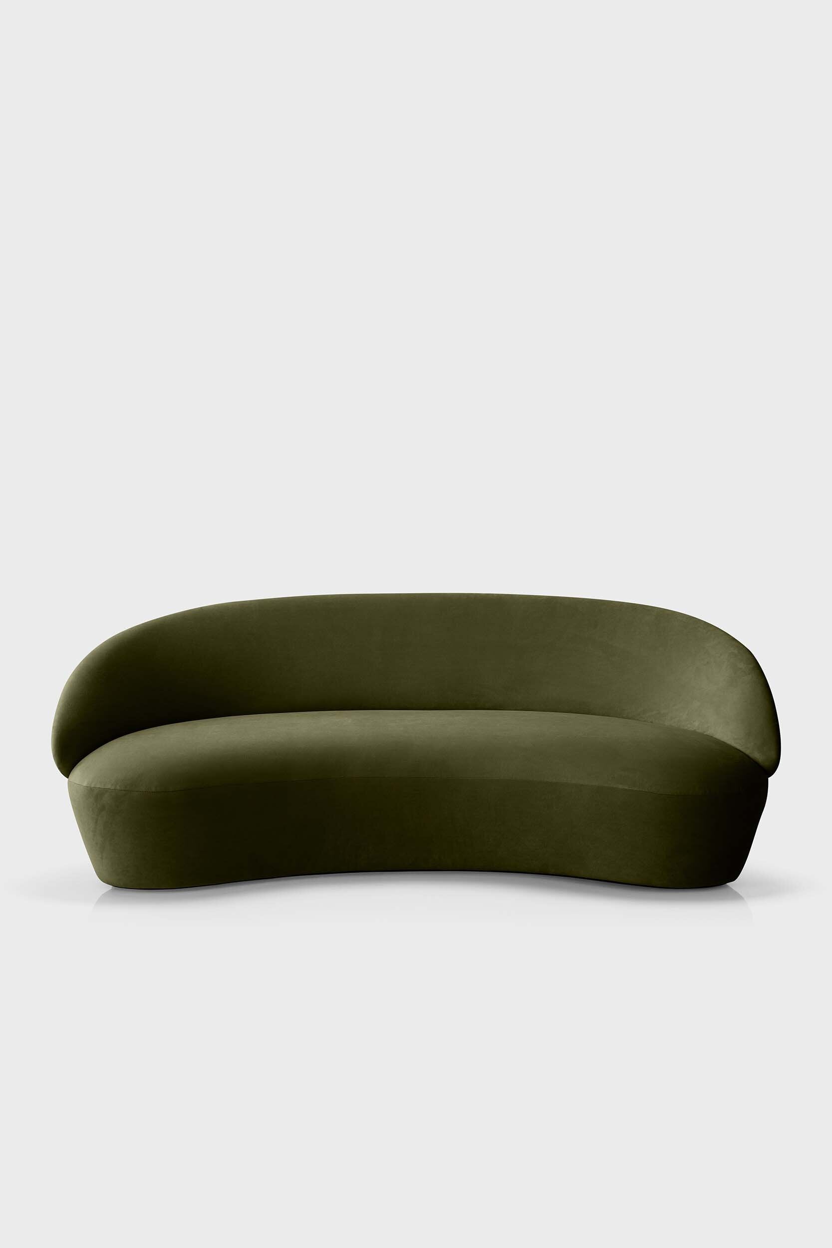 Naïve Curved Velvet Sofa Modern Living Room - ZAR Design Home Collection