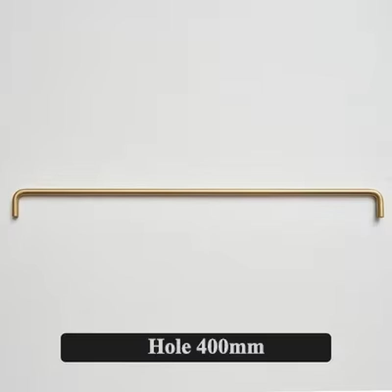 Minimalist gold brass cabinet handle | ZAR Design Home Collection