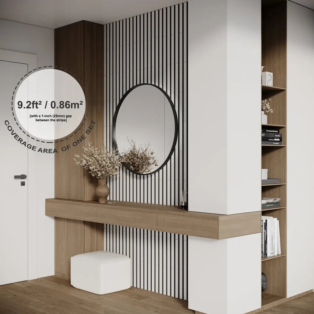 LAMELA-3 Acoustic Slat Wood Wall Panels - ZAR Design Home Collection