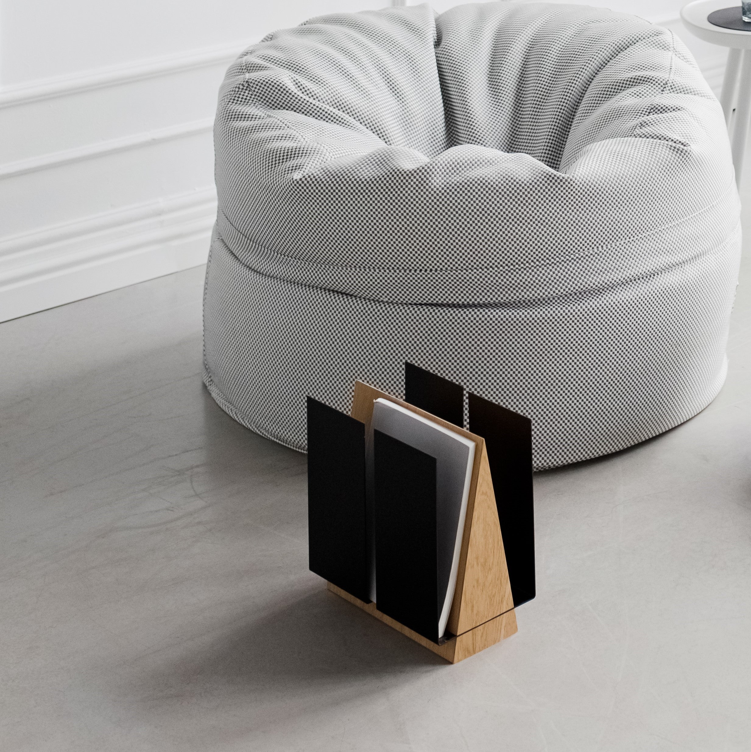WINGS Minimalist Standing Magazine Holder Oak - ZAR Design Home Collection