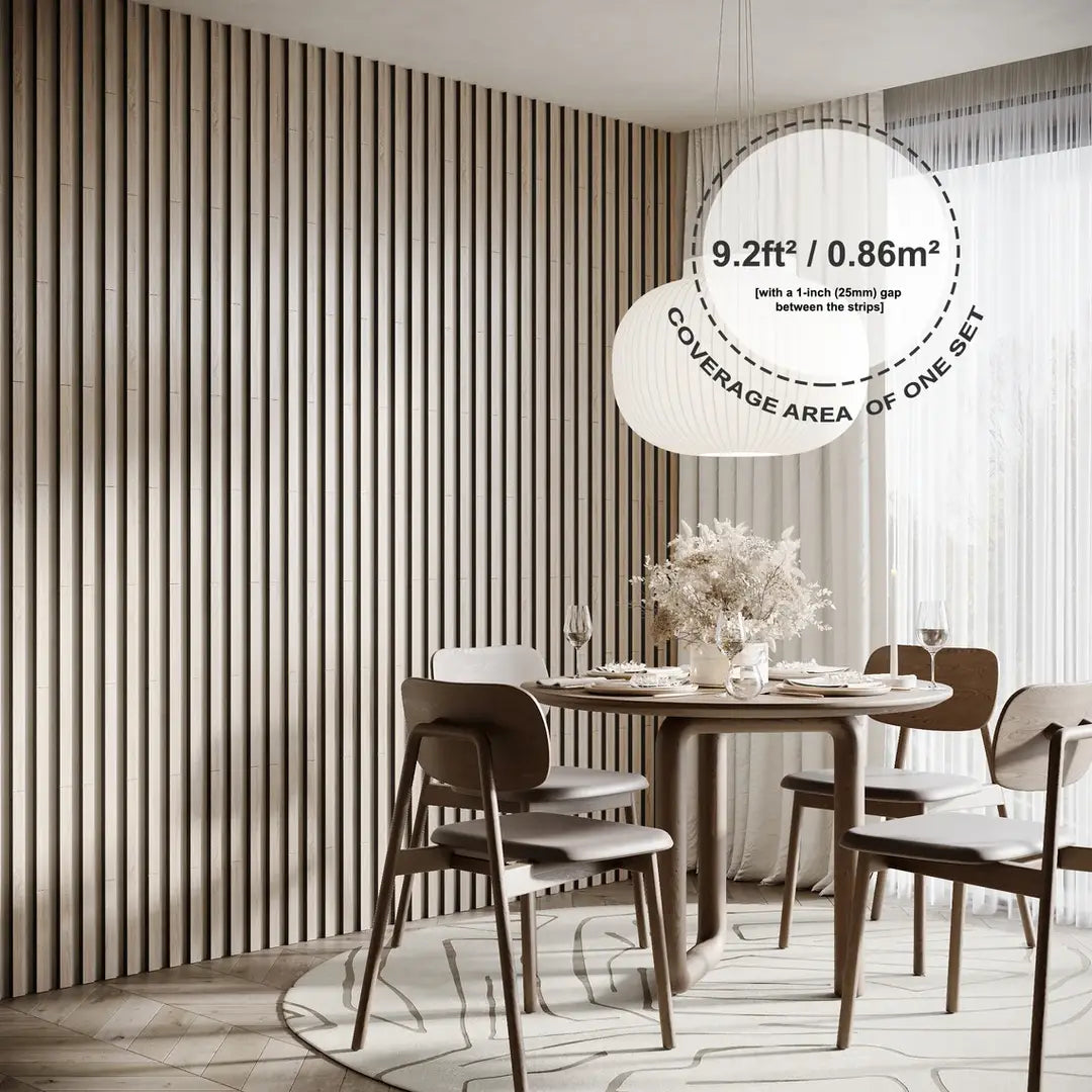 LAMELA-3 Acoustic Slat Wood Wall Panels - ZAR Design Home Collection