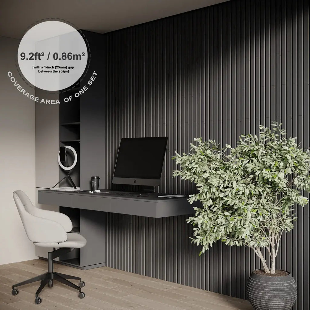 LAMELA-3 Acoustic Slat Wood Wall Panels - ZAR Design Home Collection