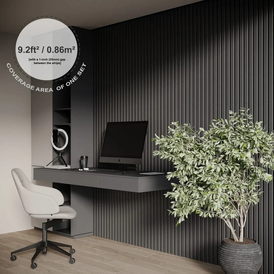 LAMELA-3 Acoustic Slat Wood Wall Panels - ZAR Design Home Collection